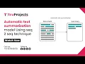 Automatic text summarization model using seq 2 seq technique