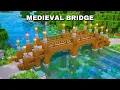 Minecraft ULTIMATE Medieval Bridge Tutorial how to build 1 21
