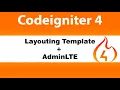 Templating Codeigniter 4 dengan Template Admin LTE