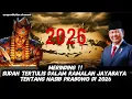 Lagu MERINDING !! Sudah Tertulis dlm KITAB JAYABAYA ttg NASIB PRABOWO DI 2026