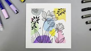 Boho Style Acrylic Painting Colorful Bohemian Art Tutorial