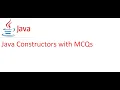 Java Constructors with MCQs Java Beam Channel Core Java Interview Questions