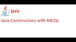 Java Constructors with MCQs Java Beam Channel Core Java Interview Questions