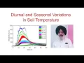 Ch VI L-1 Soil Temperature Diurnal and seasonal variations in soil temperature