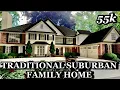 BLOXBURG - 55K TRADITIONAL SUBURBAN FAMILY HOME SPEEDBUILD Exterior ROBLOX