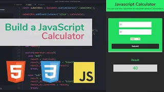 Build a JavaScript Calculator with HTML CSS JavaScript 2019 tutorial