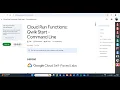 Cloud Run Functions Qwik Start - Command Line Lab Solution Google Cloud Arcade 2025