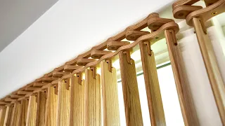 Making Vertical Blinds with Exposed Mechanical Linkage - Woodworking