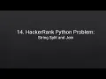 14 HackerRank Python Problem String Split and Join