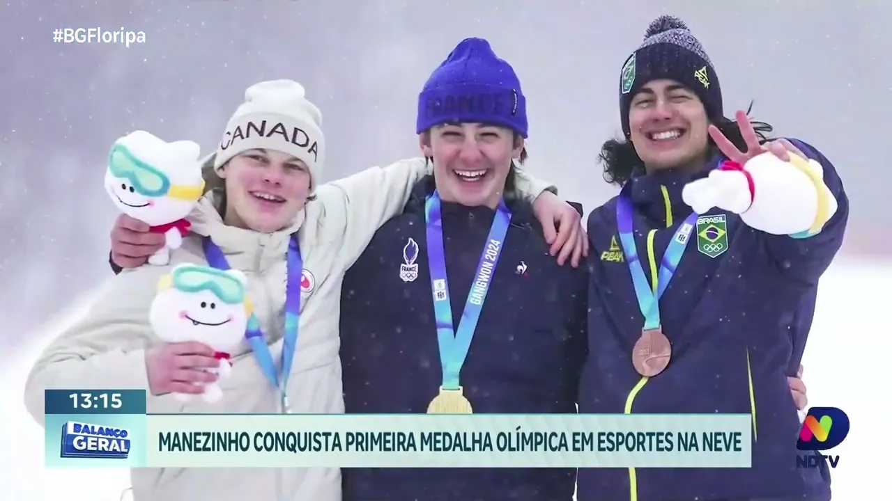 Feito histórico: Manezinho brilha e conquista a primeira medalha em esportes na neve