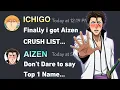 If Ichigo got Aizen Crush List Bleach discord server