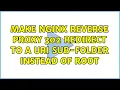 Make nginx reverse proxy 302 redirect to a URI sub-folder instead of root