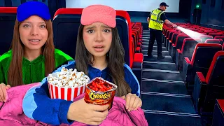 24 HORAS EN EL CINE 😰😱 *Termina mal* 💔 Renata Puente ⭐️