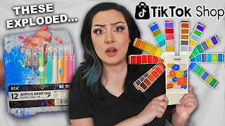 I Tried Tiktok Shop's GIMMICKY Art Supplies *I crashed out*