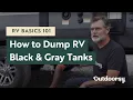 RV Basics 101 How to Dump RV Black and Gray Tanks