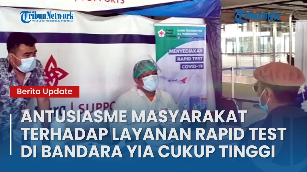Rapid Test Antigen di Bandara YIA Yogyakarta.. 