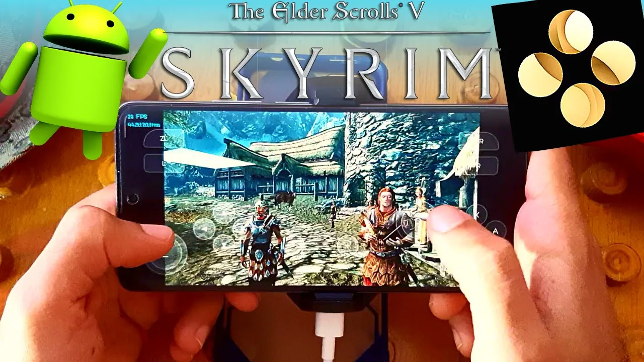 The Elder Scrolls V: Skyrim Skyline Android Gameplay - Skyline Emulator Edge - Skyline Edge Mali GPU