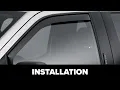 WeatherTech Side Window Deflectors Front Installation