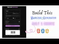 Build a Custom Barcode Generator HTML CSS JS Tutorial Free Source Code