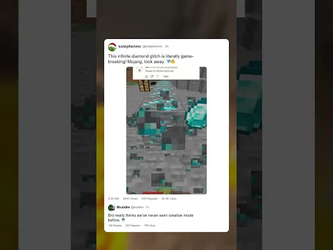 Funny Wuddke Tweets 6767% #minecraft #shorts