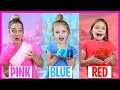 Eating Only One Color Food At Disneyland With Kin Tin and Roro Fun Rides Mickey Mouse Challenges