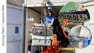 Putting our ENGINE back together to finally PAINT IT! — Sailing Yabá #66