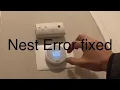 Nest thermostat reading a fault problem with a wire diagnose and repair