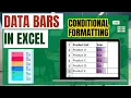 How To Use Data Bars In Excel Conditional Formatting