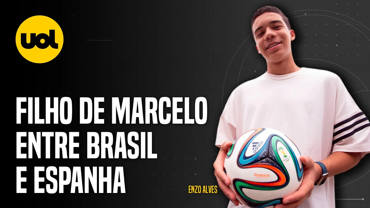 FILHO DE MARCELO, ENZO DIZ SE PREFERE SELEÇÃO DO BRASIL OU DA ESPANHA