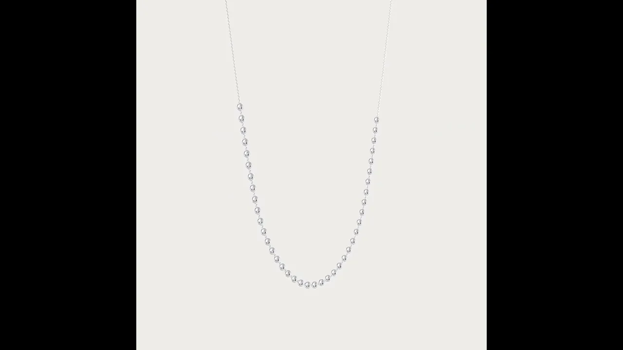 4.40CTW Multi-Stone Lab-Grown Diamond Bezel Station Necklace in 14K Gold/Platinum