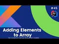 The Complete Kotlin Course - Append Elements to Array