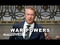 Rand Paul excoriates Congress for failure to pass War Powers Resolution