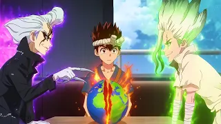 الحرب النهائيه ملوك العلم فجرو العالم بالكامل ملخص انمى دكتور ستون1 