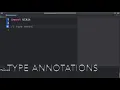 type annotations