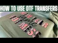 HOW TO USE DTF TRANSFERS
