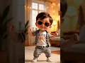 Lagu Cute Baby Dance 😆 | Baby Shark Remix #shorts #babydance #babyvideos #babyshark #trending #viraldance
