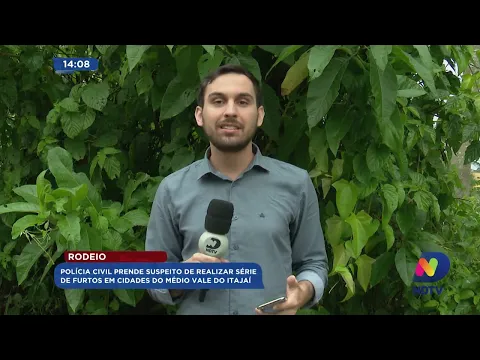 Polícia Civil prende suspeito de realizar série de furtos em Rodeio