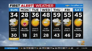 New York Weather CBS2 Nightly First Alert Forecast at 11PM