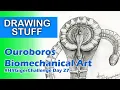 Ouroboros Draw In a Biomechanical Style