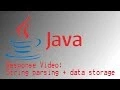 Java String parsing data storage - Java response
