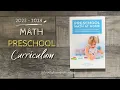 Preschool Math at Home Review Preschool Homeschool Math Curriculum Flip Through