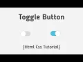Toggle Button In Hindi 2021 Toggle Button Using Html Css