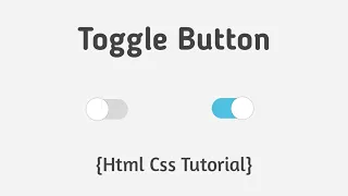 Toggle Button In Hindi 2021 Toggle Button Using Html Css