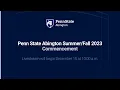 Penn State Abington Fall 2023 Commencement