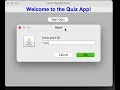 Simple quiz application using java
