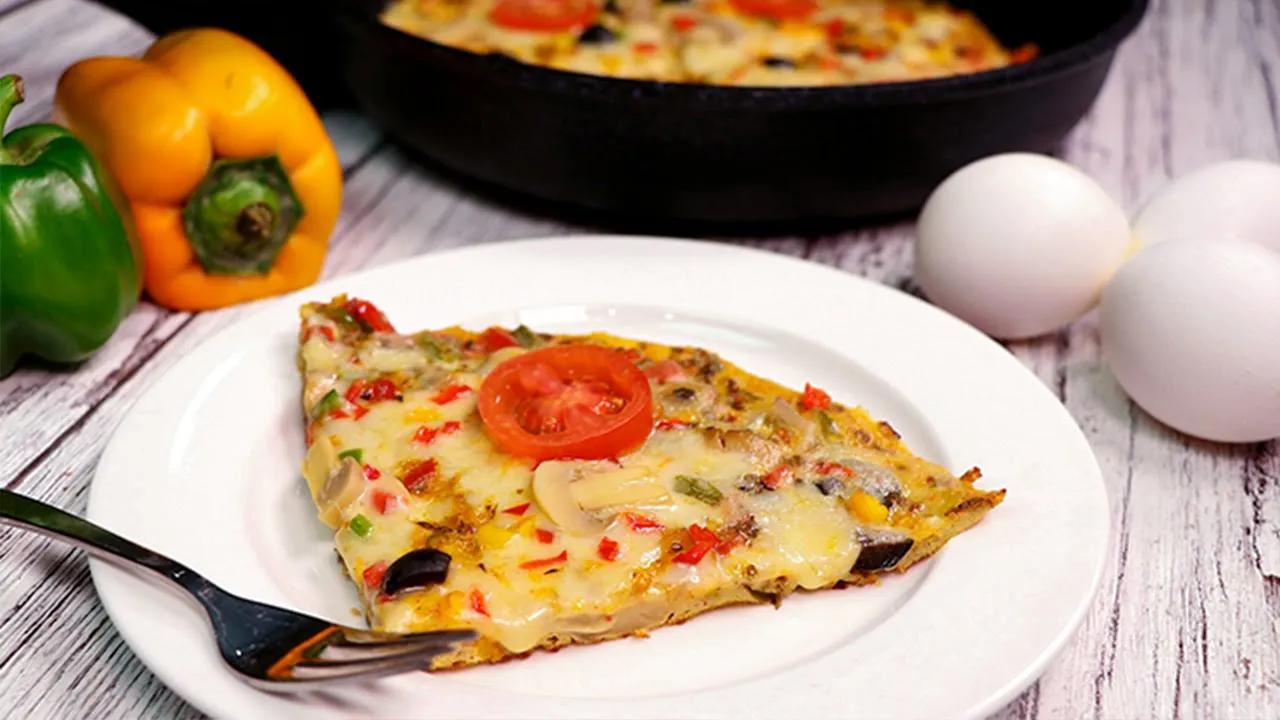 Omelette Pizza Recipe By SooperChef