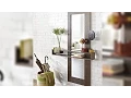 DIY Wall Mirror with a Floating Shelf