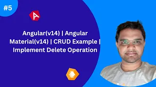 Angular v14 Angular Material v14 CRUD Example Implement Delete Operation
