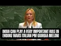 Download Lagu India kan een zeer belangrijke rol spelen bij het beëindigen van oorlogen, aldus de Italiaanse pr...