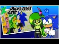 Sonic Zeena visits Deviantart